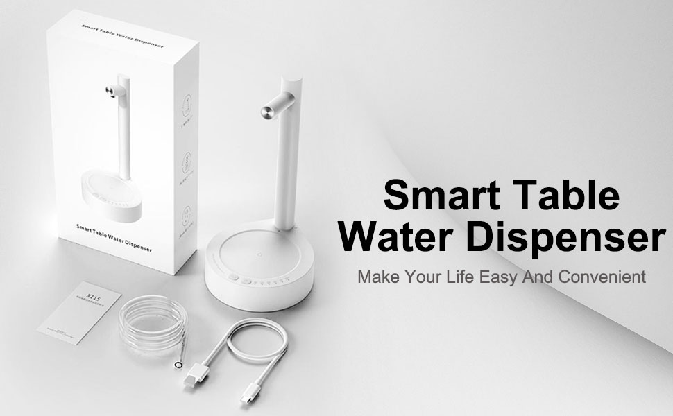 Desk Dispenser Electric Water Gallon Automatic Water Bottle Dispenser Rechargeable USB