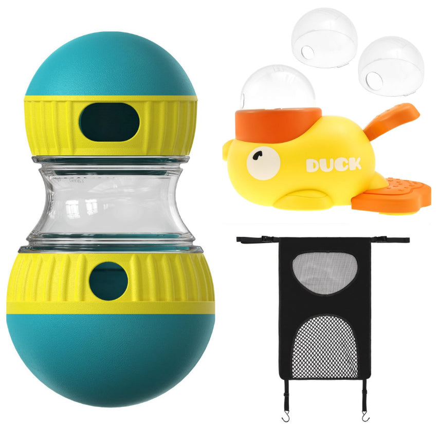Interactive Food Dispensing Dog Toy - Puzzle Ball for Slow Feeding & Mental Stimulation