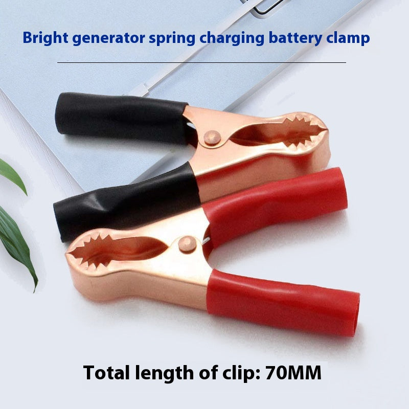 Large 30A Battery Car Battery Ignition Cable Spring Clip