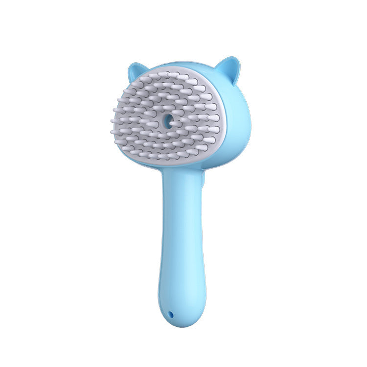 Multifunctional Rechargeable Hair Cleaning Brush with Mist for Cats and Dogs - Yellow